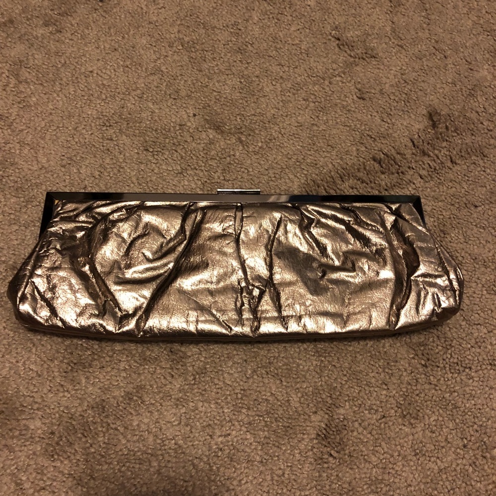 Bronze metallic Aldo clutch